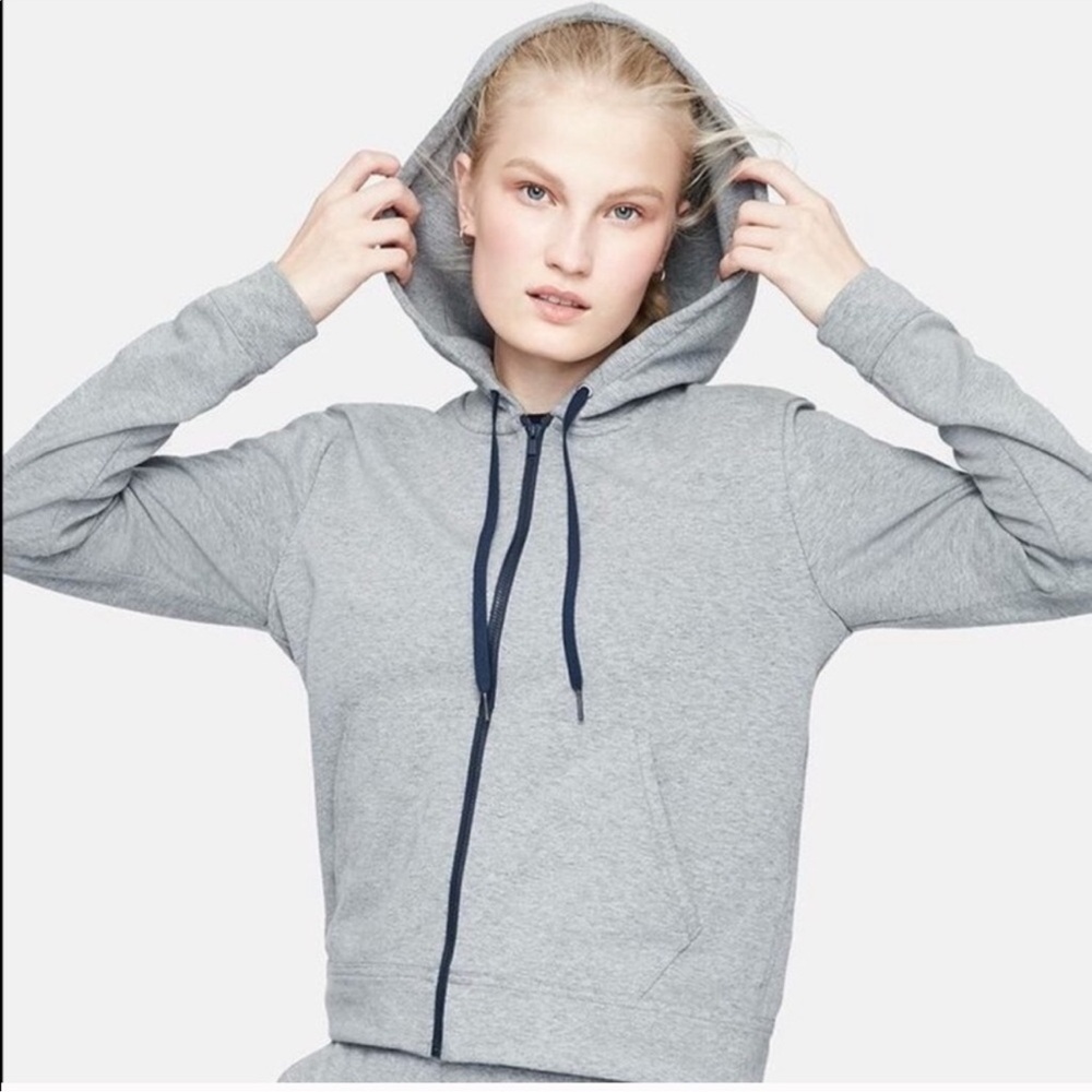 OUTDOOR VOICES Champ Zip Up Hoodie Size